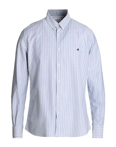 Brooksfield Man Shirt Light Blue Size 16 Cotton