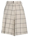 Gentryportofino Woman Shorts & Bermuda Shorts Dove Grey Size 6 Virgin Wool