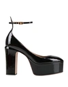 Valentino Garavani Woman Pumps Black Size 6.5 Soft Leather