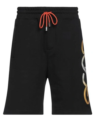 Gcds Man Shorts & Bermuda Shorts Black Size M Cotton