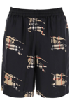 BURBERRY SHORTS WITH EKD MOTIF