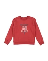 Ecoalf Babies'  Toddler Boy Sweatshirt Rust Size 6 Organic Cotton, Recycled Cotton In Red