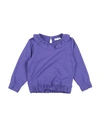 Name It® Name It Toddler Girl Sweatshirt Purple Size 4 Cotton, Polyester, Elastane In Purple