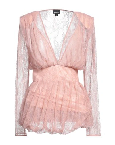 Just Cavalli Woman Short Dress Pastel Pink Size 8 Polyamide