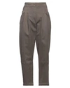 Gentryportofino Woman Pants Khaki Size 10 Cotton, Elastane In Beige