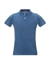 Project E Man Polo Shirt Blue Size Xs Cotton