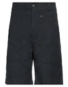 Isabel Marant Man Shorts & Bermuda Shorts Midnight Blue Size 42 Cotton, Linen