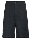 Isabel Marant Man Shorts & Bermuda Shorts Midnight Blue Size 40 Cotton, Linen In Blue