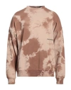 Hinnominate Man Sweatshirt Brown Size Xl Cotton In Brown