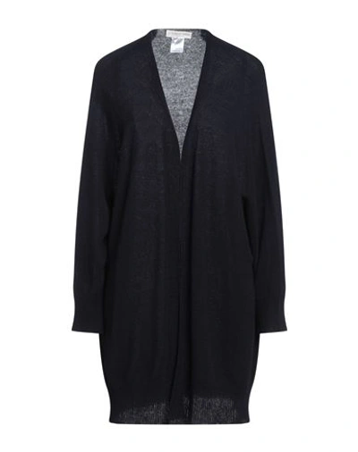 Le Tricot Perugia Woman Cardigan Navy Blue Size Xxxl Cashmere