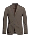 Tombolini Man Blazer Military Green Size 40 Polyamide, Elastane