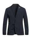 Tombolini Man Blazer Midnight Blue Size 46 Polyamide, Elastane