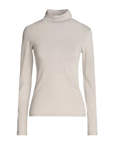 Majestic Filatures Woman T-shirt Light Grey Size 1 Cotton, Cashmere