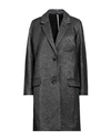 ZADIG & VOLTAIRE ZADIG & VOLTAIRE WOMAN COAT BLACK SIZE 6 VISCOSE, WOOL, POLYESTER, POLYAMIDE