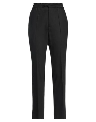 Karl Lagerfeld Woman Pants Black Size 12 Wool, Polyester, Elastane