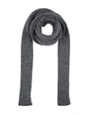 Gentryportofino Woman Scarf Charcoal Size - Alpaca Wool, Polyamide, Cashmere, Wool In Grey