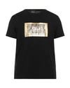 Just Cavalli Man T-shirt Black Size M Cotton