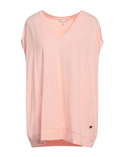 Xandres Woman T-shirt Pink Size 4xl Lyocell, Cotton, Elastane