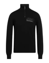 Armani Exchange Man Turtleneck Black Size L Cotton