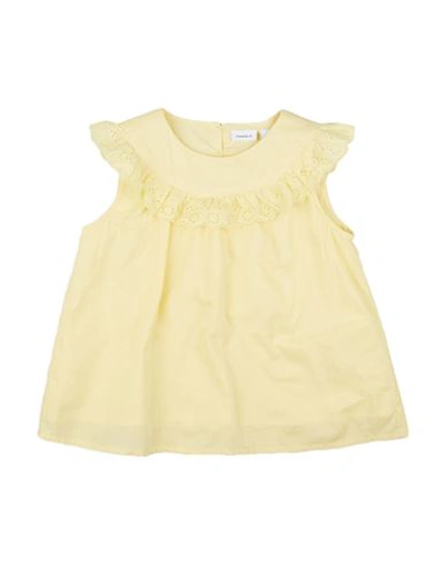 Name It® Babies' Name It Toddler Girl Top Light Yellow Size 7 Cotton