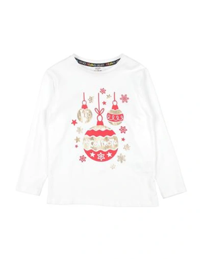 Liu •jo Babies'  Toddler Girl T-shirt White Size 4 Cotton, Elastane