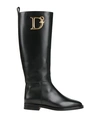 DSQUARED2 DSQUARED2 WOMAN BOOT BLACK SIZE 8 CALFSKIN