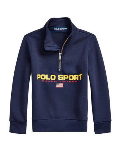 Polo Ralph Lauren Babies'  Polo Sport Long Sleeve Half Zip Fleece Toddler Boy Sweatshirt Midnight Blue Size 4
