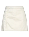 Palm Angels Bull Denim Miniskirt In Yellow