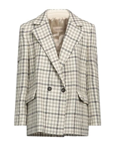 Gentryportofino Woman Suit Jacket Grey Size 12 Virgin Wool