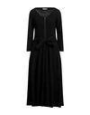 Gentryportofino Woman Midi Dress Black Size 10 Virgin Wool