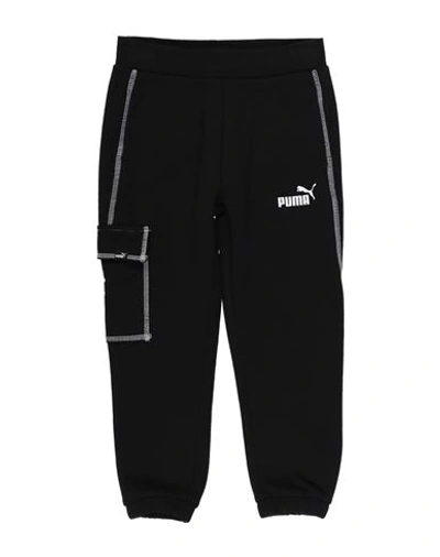 Puma Babies'   Power Cargo Pants Fl Cl G Toddler Girl Pants Black Size 6 Cotton, Polyester, Elastane