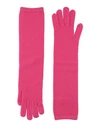 Gentryportofino Woman Gloves Fuchsia Size S Virgin Wool, Cashmere In Pink
