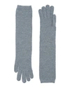 Gentryportofino Woman Gloves Grey Size S Virgin Wool, Cashmere