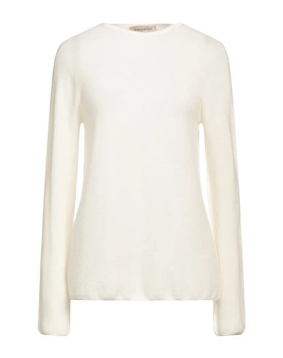 Gentryportofino Woman Sweater Ivory Size 12 Cashmere In White