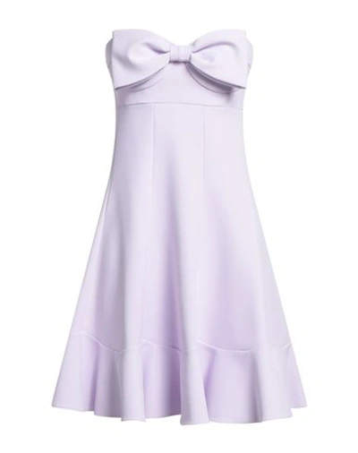 Elisabetta Franchi Woman Mini Dress Lilac Size 8 Polyester, Elastane In Purple