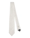 Dunhill Man Ties & Bow Ties Beige Size - Linen, Mulberry Silk In Beige
