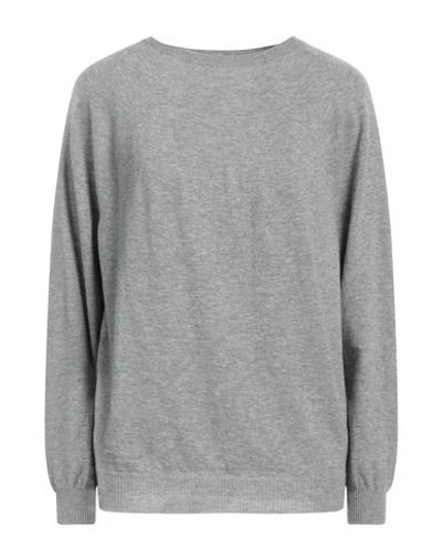 Gentryportofino Woman Sweater Grey Size 6 Virgin Wool, Cashmere
