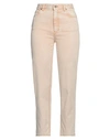 Just Cavalli Woman Jeans Beige Size 28 Cotton, Elastane