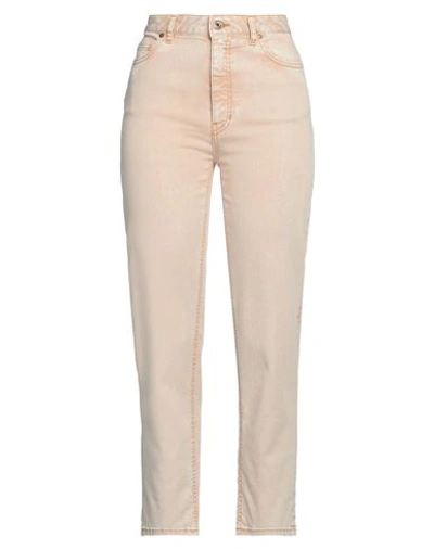 Just Cavalli Woman Jeans Beige Size 25 Cotton, Elastane