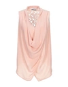 MARCIANO MARCIANO WOMAN TOP PINK SIZE 10 POLYESTER, ELASTANE