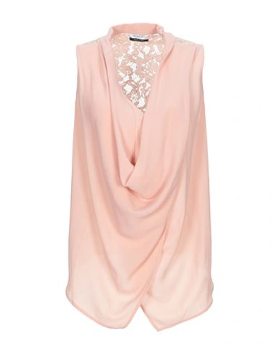 Marciano Woman Top Pink Size 10 Polyester, Elastane