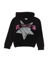 Fracomina Mini Toddler Girl Sweatshirt Black Size 5 Cotton, Elastane In Black