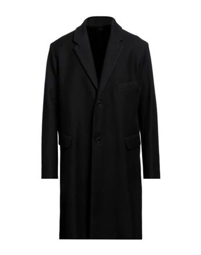 Zadig & Voltaire Man Coat Black Size 44 Cotton, Wool, Polyamide