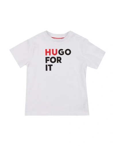 Hugo Babies'  Toddler Boy T-shirt White Size 6 Cotton, Elastane