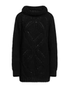 Vanessa Scott Woman Turtleneck Black Size M Acrylic, Viscose, Wool, Alpaca Wool