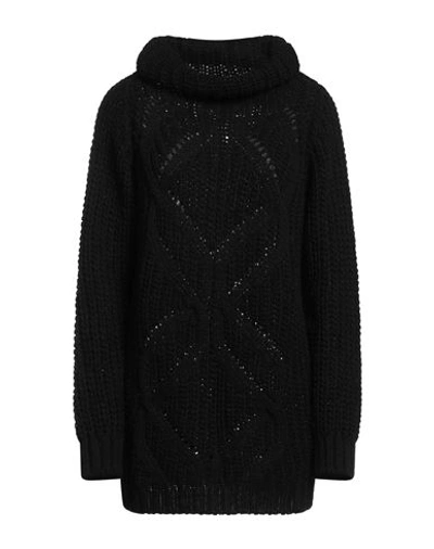 Vanessa Scott Woman Turtleneck Black Size S Acrylic, Viscose, Wool, Alpaca Wool