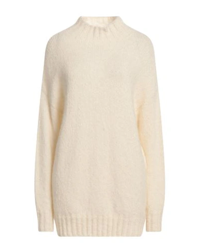 Gentryportofino Woman Turtleneck Ivory Size 6 Alpaca Wool, Polyamide, Cashmere, Wool In White