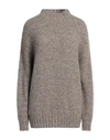 Gentryportofino Woman Turtleneck Dove Grey Size 8 Alpaca Wool, Polyamide, Cashmere, Wool