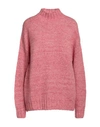 Gentryportofino Woman Turtleneck Fuchsia Size 8 Alpaca Wool, Polyamide, Cashmere, Wool In Pink