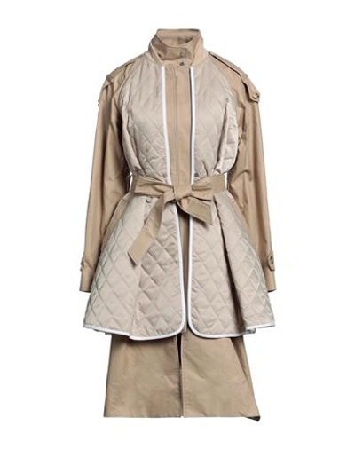 Besfxxk Woman Coat Beige Size M Cotton, Polyester